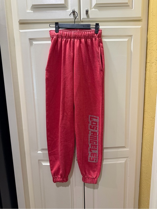 wild fable Pants - Wild Fable Red Rhinestone Logo Joggers